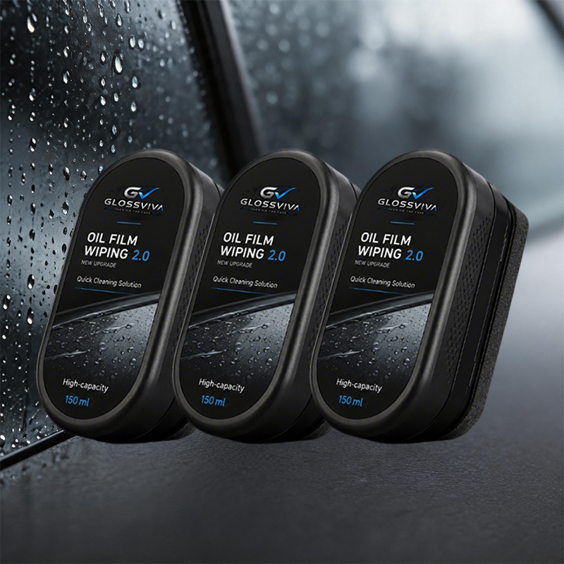 GLOSSVIVA Oil Film Wiping 2.0-Premium Windshield & Mirror Care System
