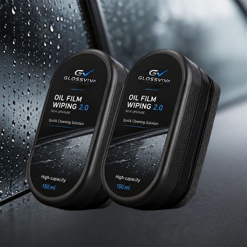 GLOSSVIVA Oil Film Wiping 2.0-Premium Windshield & Mirror Care System