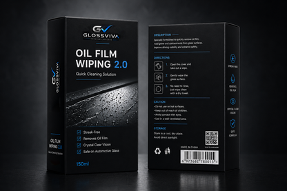 GLOSSVIVA Oil Film Wiping 2.0-Premium Windshield & Mirror Care System