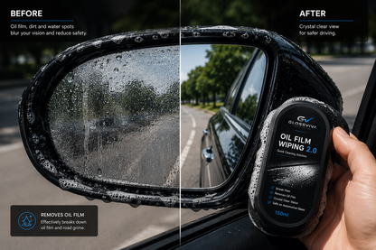 GLOSSVIVA Oil Film Wiping 2.0-Premium Windshield & Mirror Care System